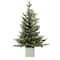 2.5ft. Unlit Fraser Fir Artificial Christmas Tree in Wooden Pot